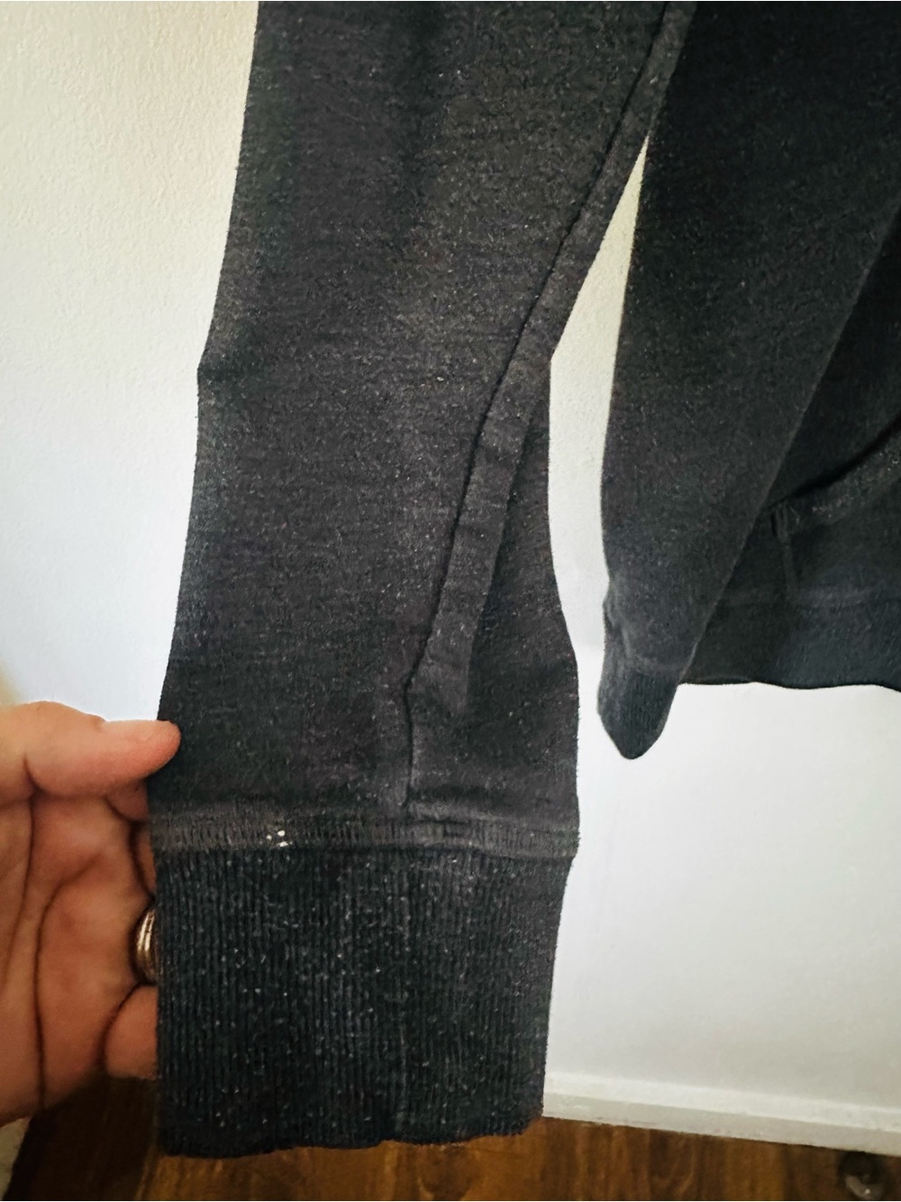 Victoria's Secret Black Pullover Hoodie with White Label MEDIUM - Picture 5 of 8